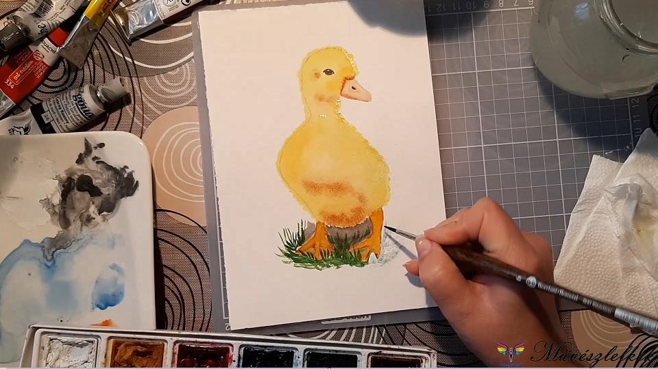 Hogyan javíts akvarellt gouache festékkel