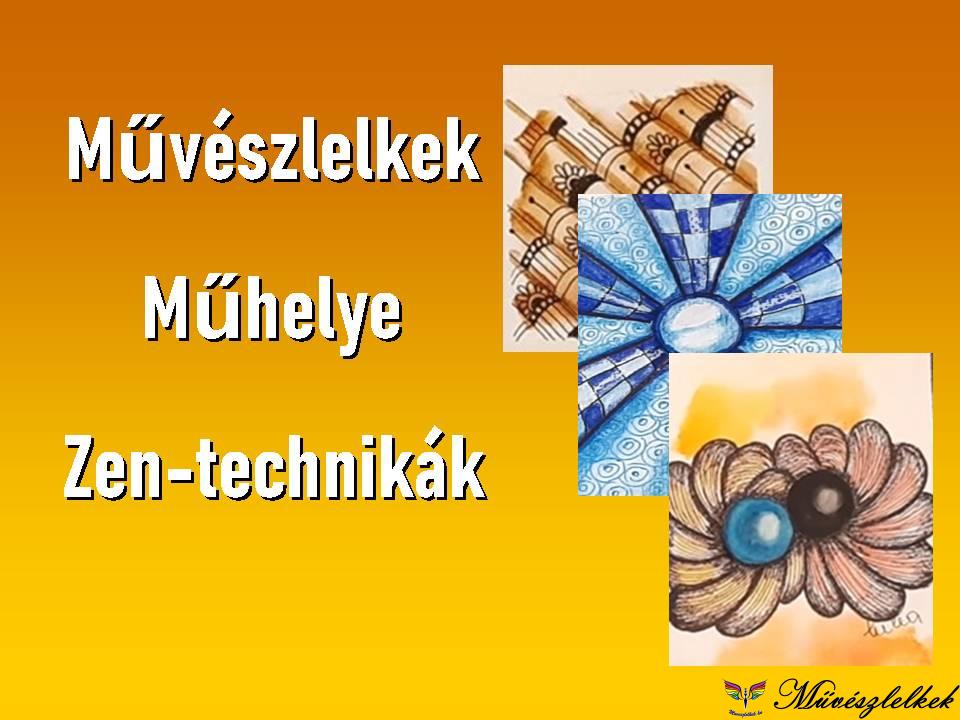 zentangle akvarell online tanfolyam