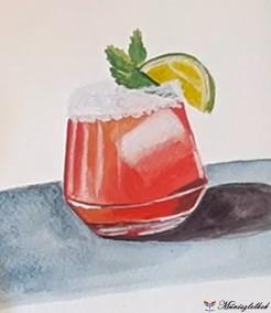 koktél festése akvarellel online akvarellfestő tanfolyam