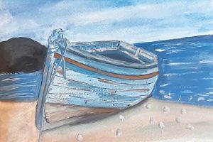 Csónak festése akvarell online tanfolyam