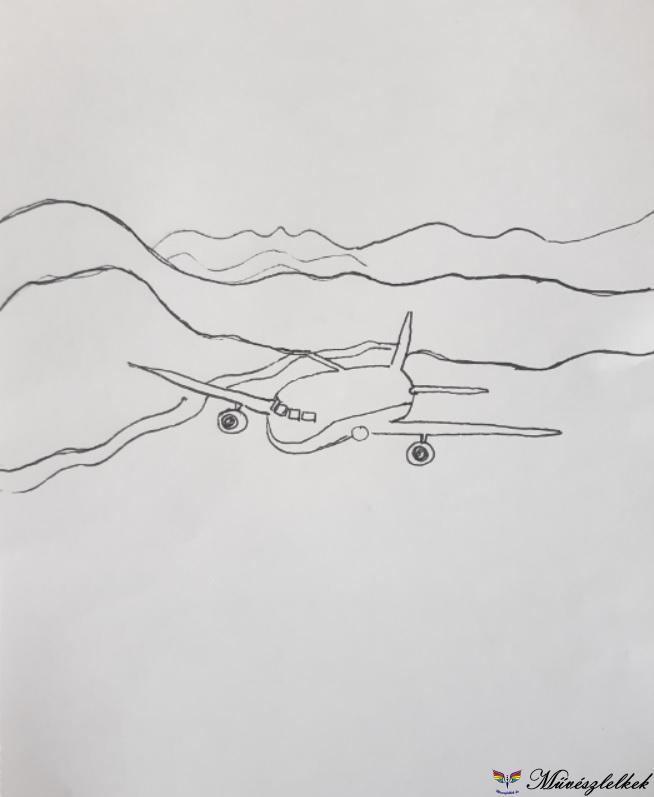 repülögép_akvarell_vázlat