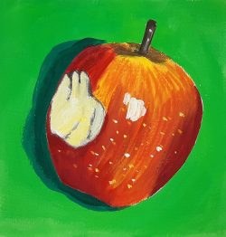 alma gouache festés alapok online festő tanfolyam