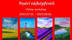 nyári tájképfestő online workshop kezdőknek