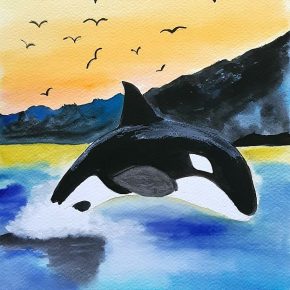 bálna - élményfestés gyerekeknek Veresegyház