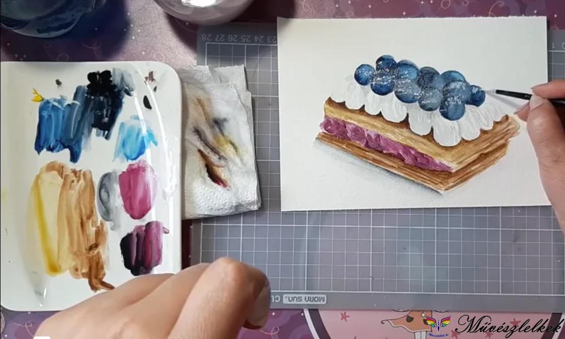 gouache festés korlátozott paletta