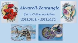 akvarell-zentangle extra online workshop