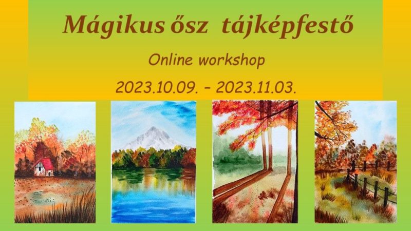 őszi tájképfestő online workshop
