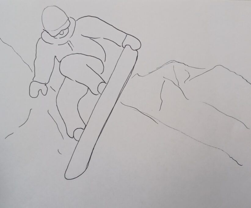 Vazlat_a snowboardos