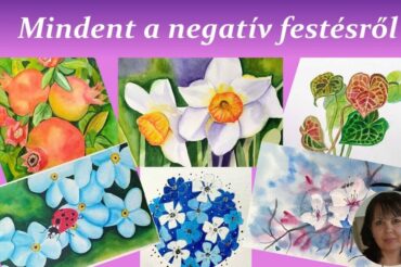 negatív festés akvarell online tanfolyam