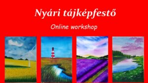 nyári tájképfestő online akvarell workshop