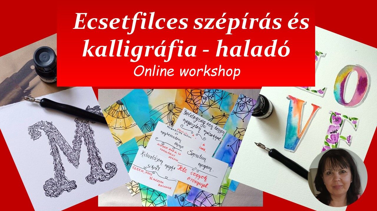 Ecsetfilces szépírás és kalligráfia online tanfolyam