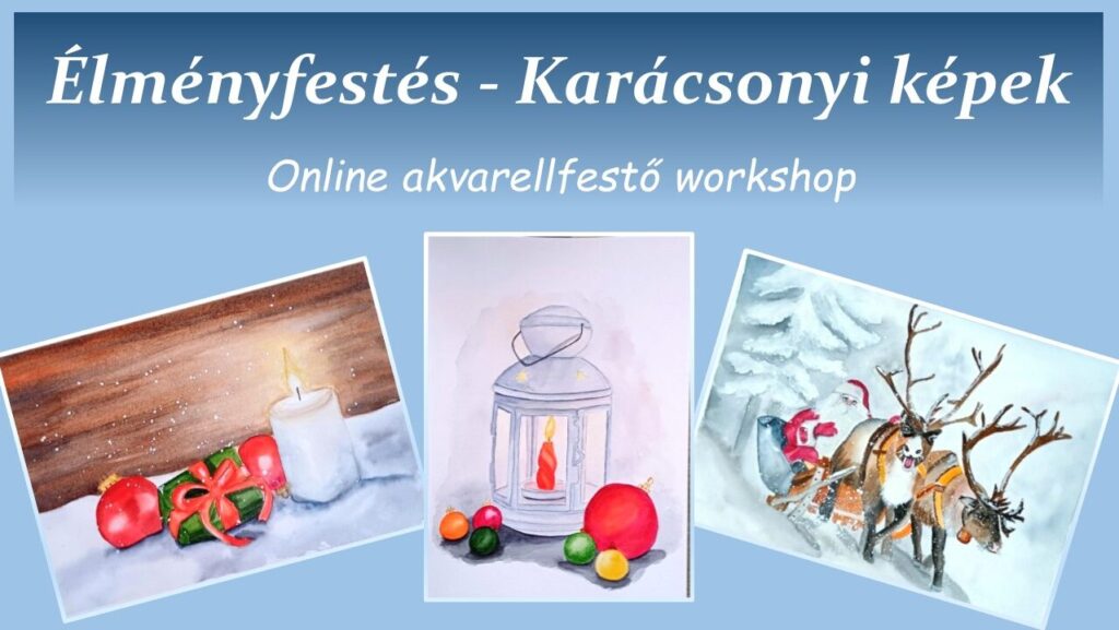 Online karácsonyi akvarell workshop haladóknak