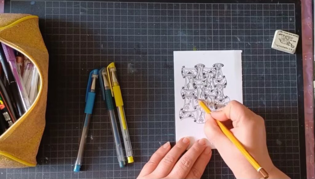 zentangle online workshop fekete-fehér zen
