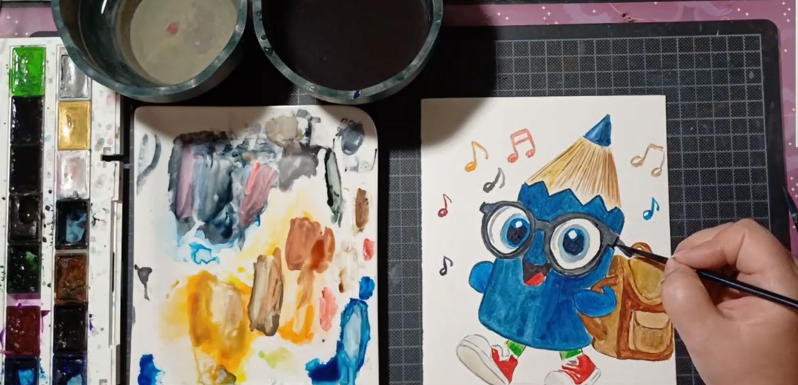 a ceruza aki szeret iskolába járni