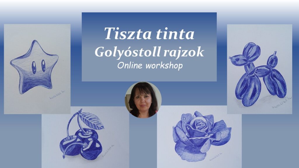 Tiszta tinta - Golyóstoll rajzok online workshop